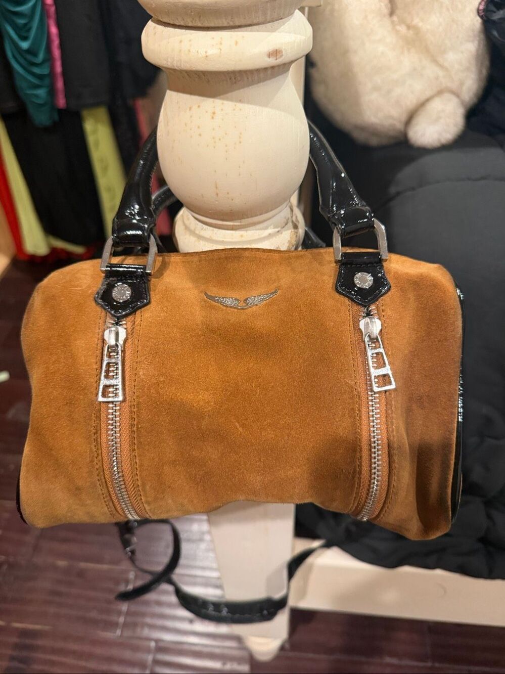 Zadig & Voltaire mini suede sunny bag